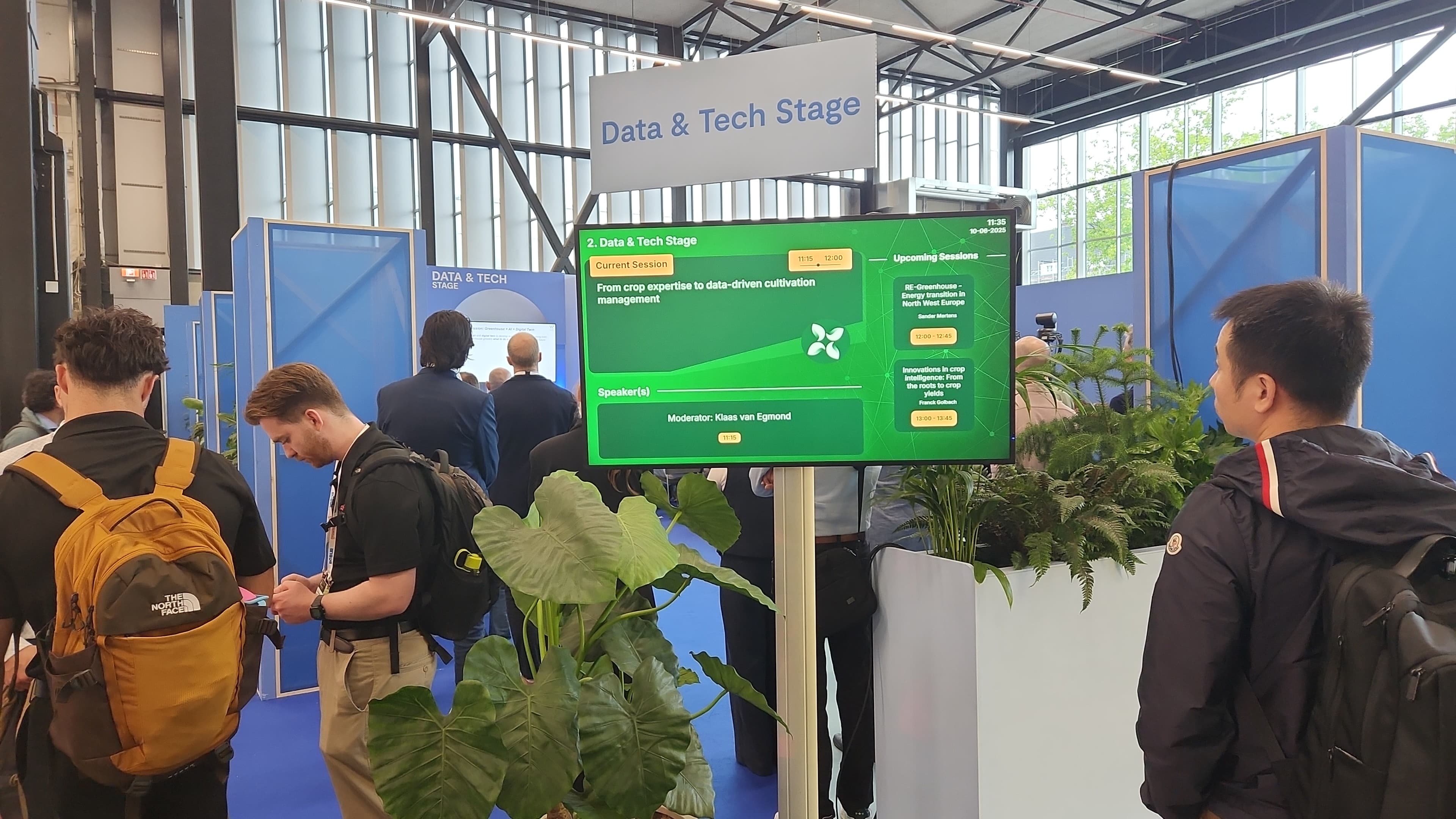 GreenTech room info screen